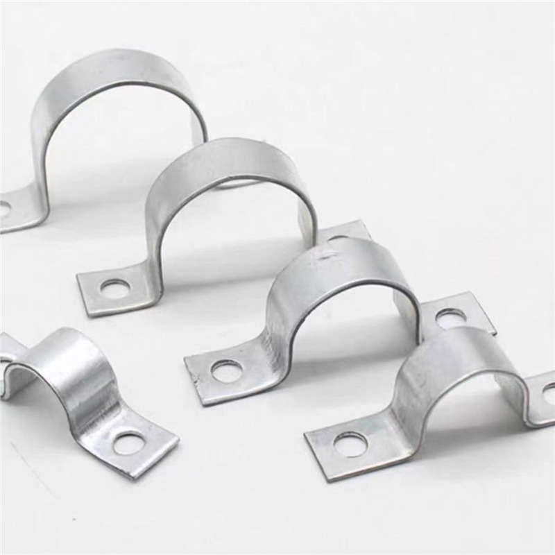 镀锌加厚骑马卡管卡夹管扣喉箍水管U型抱箍钢管卡扣马鞍卡电线卡