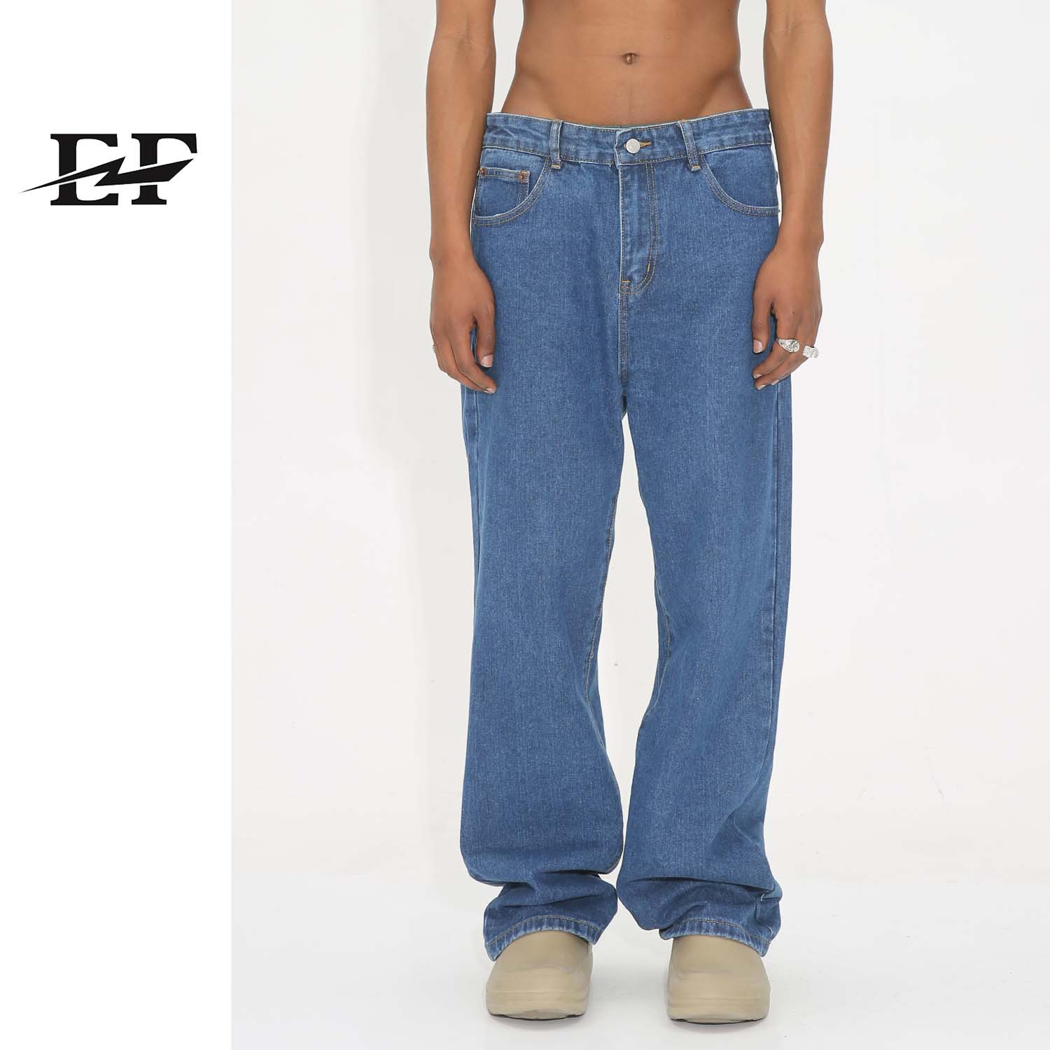 Men's Clothing Style Straight Leg Men's Jeans Loose Fit Long Pants Style Retro Versatile Denim For Formal & Casual_mkmklike.com