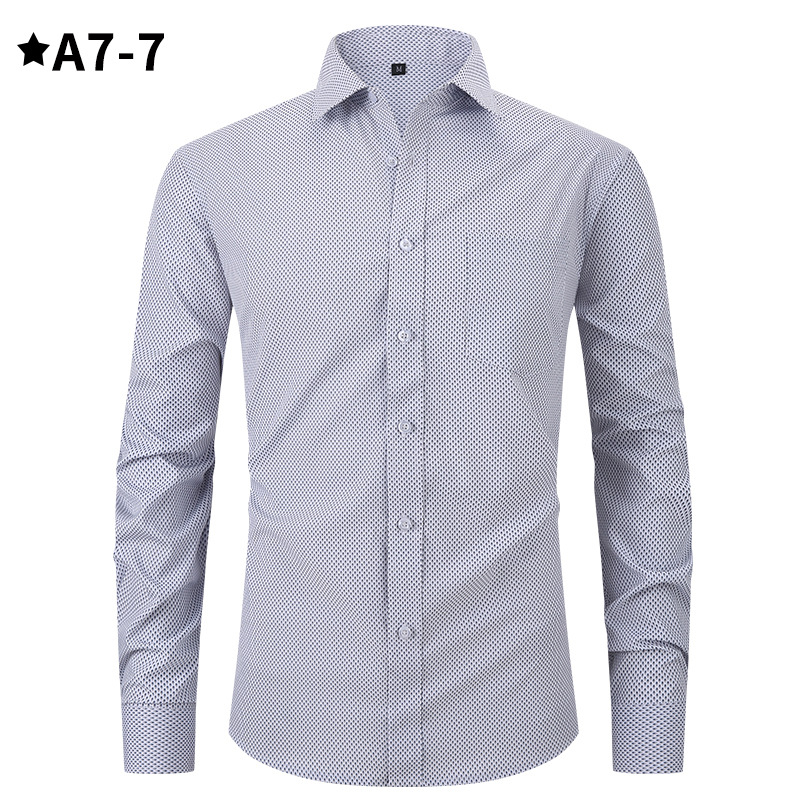 Camisa informal a cuadros delgada y estampada para hombre, popular en Amazon, tipo cárdigan de manga larga, talla grande, ropa de otoño para hombre image 12