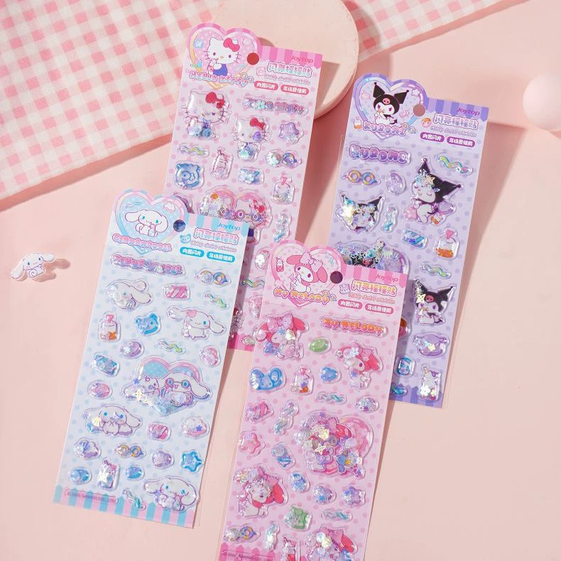 Joytop Yuemu маршмэллоу-сияние наклейка подлинная Sanrio мультфильм анимация стикер Shake
