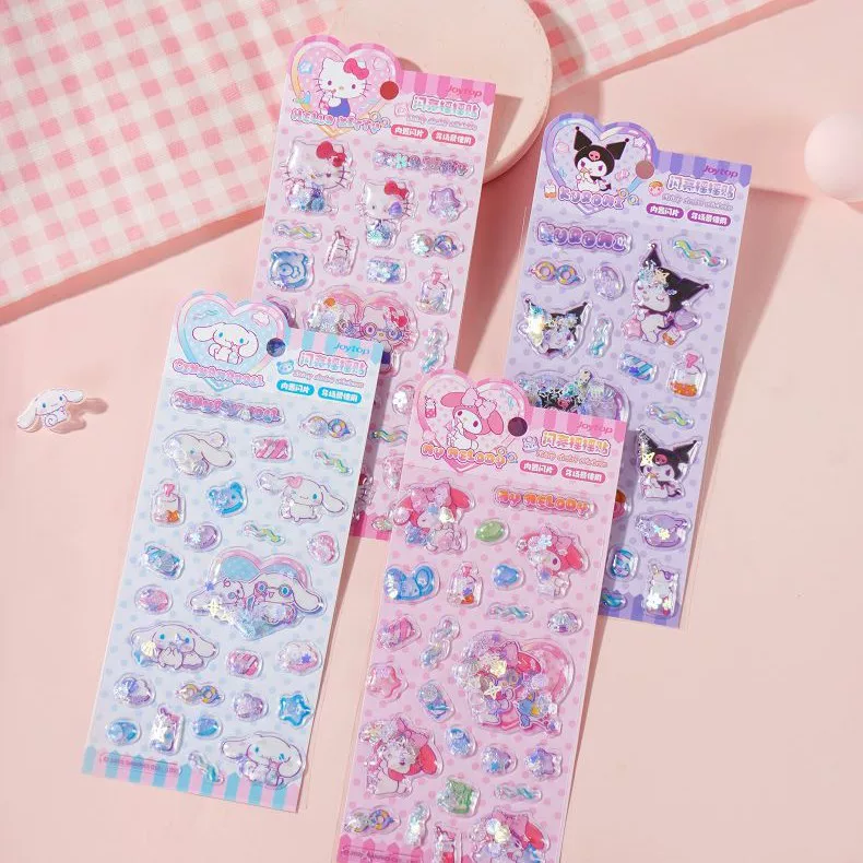 Joytop Yuemu маршмэллоу-сияние наклейка подлинная Sanrio мультфильм анимация стикер Shake
