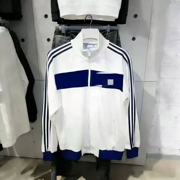 Spring and Autumn Couple's Three-Leaf Embroidered Stand Collar Jacket, AD Sports Casual Trendy Jacket, Unisex Top