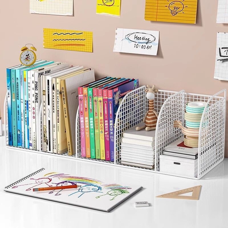 Classroom Desktop Book Storage Rack, a Must-Have Bookshelf for Students during the Back-To-School Season, Dormitory Desktop Information and Textbook Organizing Rack Classroom Desktop Book Storage Rack, a Must-Have Bookshelf for Students during the Back-To-School Season, Dormitory Desktop Information and Textbook Organizing Rack