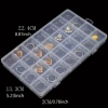 Storage box, 28 cells, groove