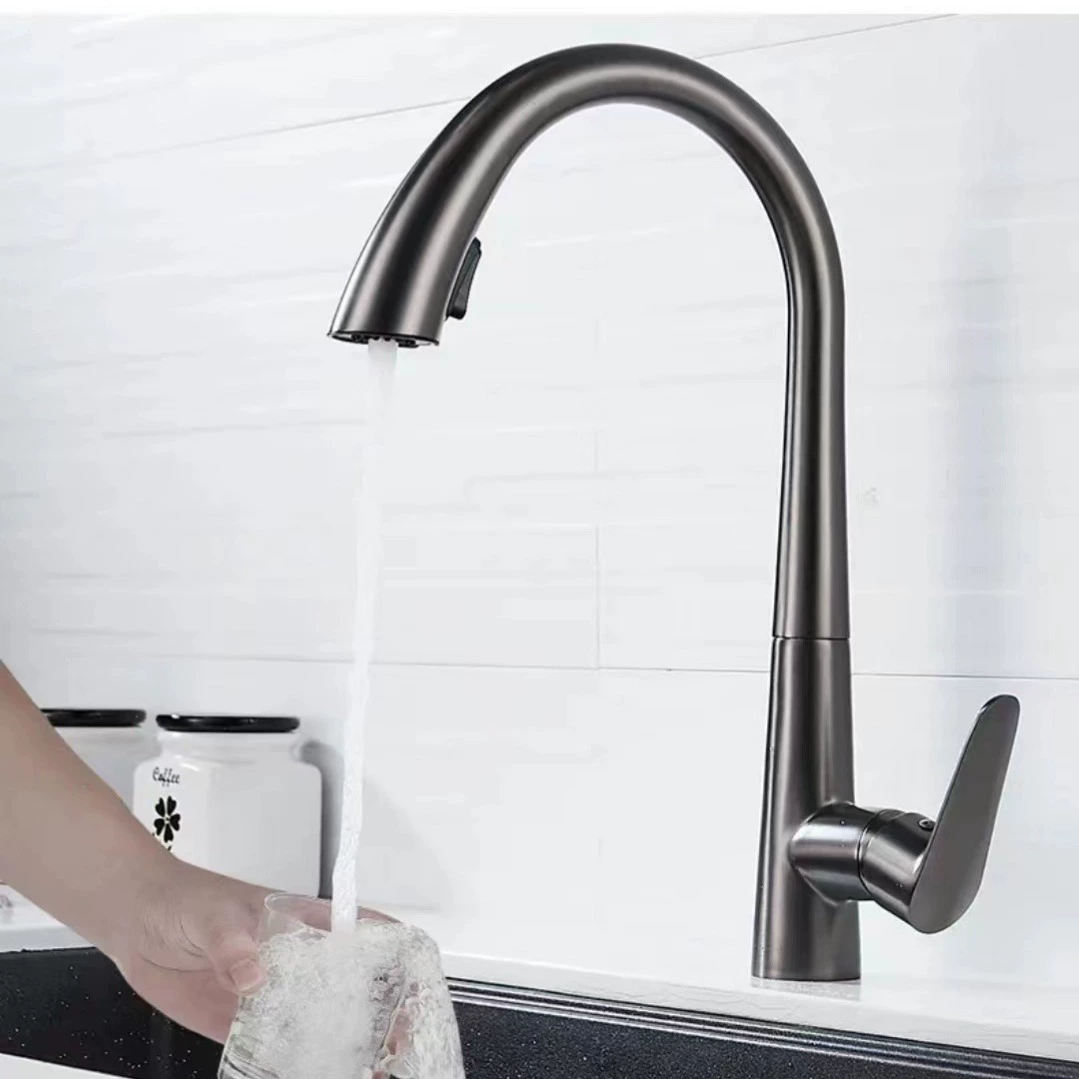 Элитная бытовая Swan кухня вращающийся кран с холодной и горячей водой, двухводный функциональный посудомоечный