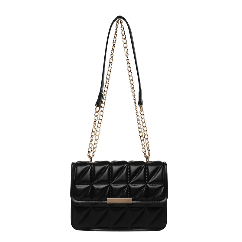 Bolso de diseño de moda francesa para mujer 2025 nuevo bolso diagonal de un solo hombro pequeño bolso cuadrado de cadena de rombo de textura de fragancia pequeña