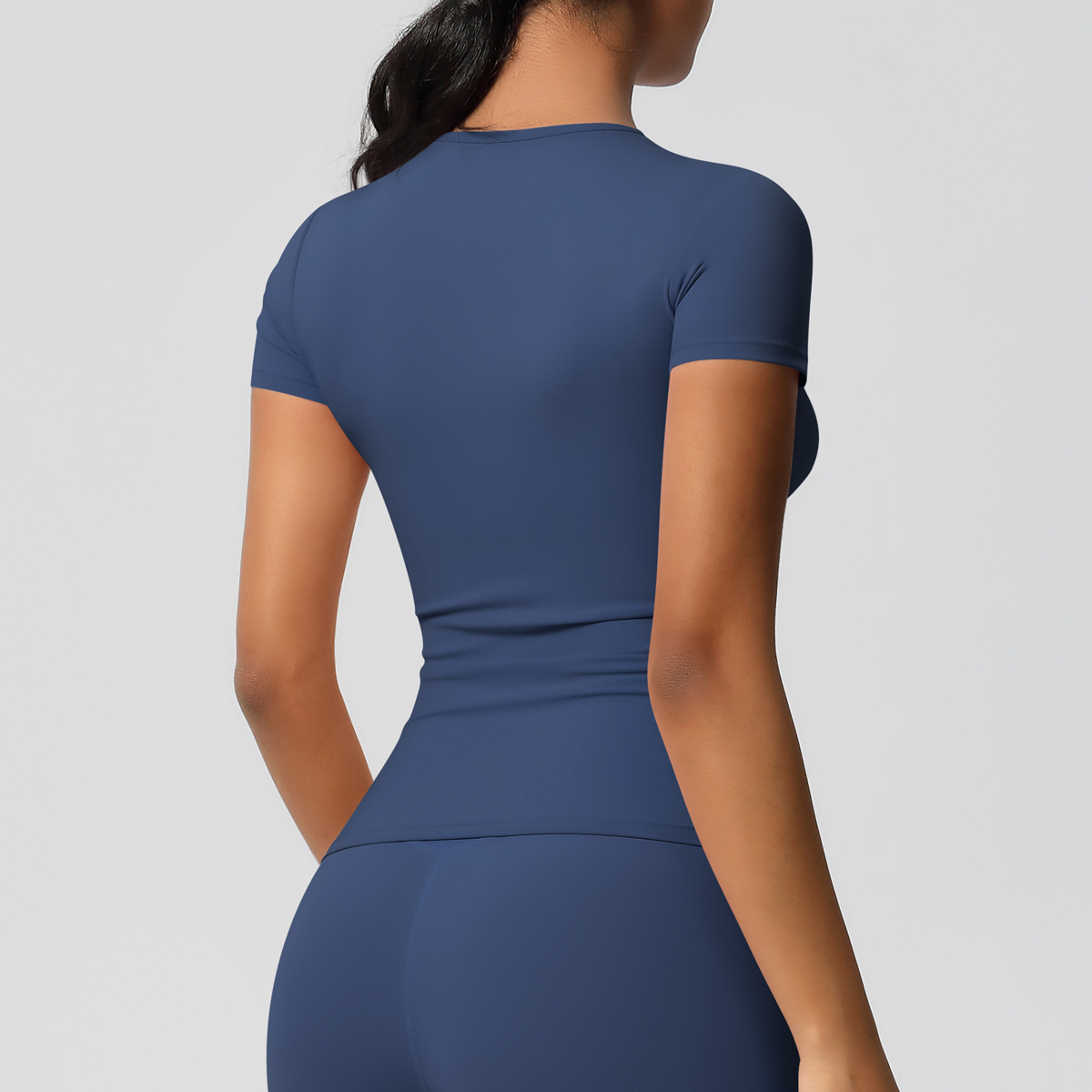95g Weight Short Sleeve Sleeve Length Nylon, Spandex Fabric Type Regular Top Length T-shirt Tops Type Fitness, Yoga, Running Occasion Round Neck Neckline Solid Color Pattern Sport Style Style S, XL Size Sport Style Solid Color Nylon Spandex Round Neck Active Tops T-shirt 21