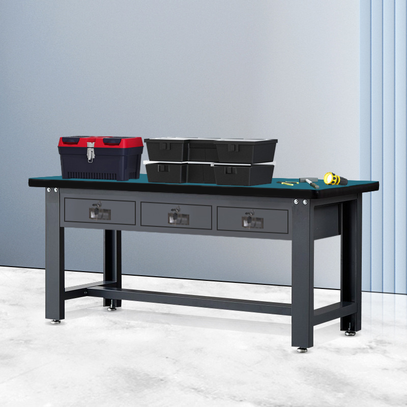 防静电工作台钳工装配台钢制维修操作台多功能工具桌重型钳工台