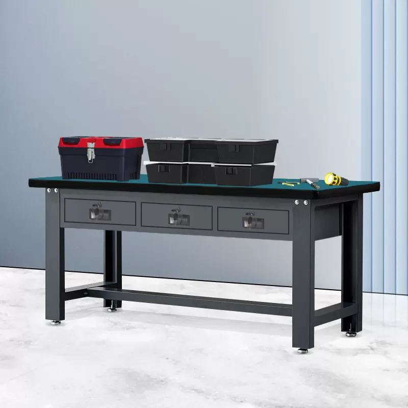 防静电工作台钳工装配台钢制维修操作台多功能工具桌重型钳工台