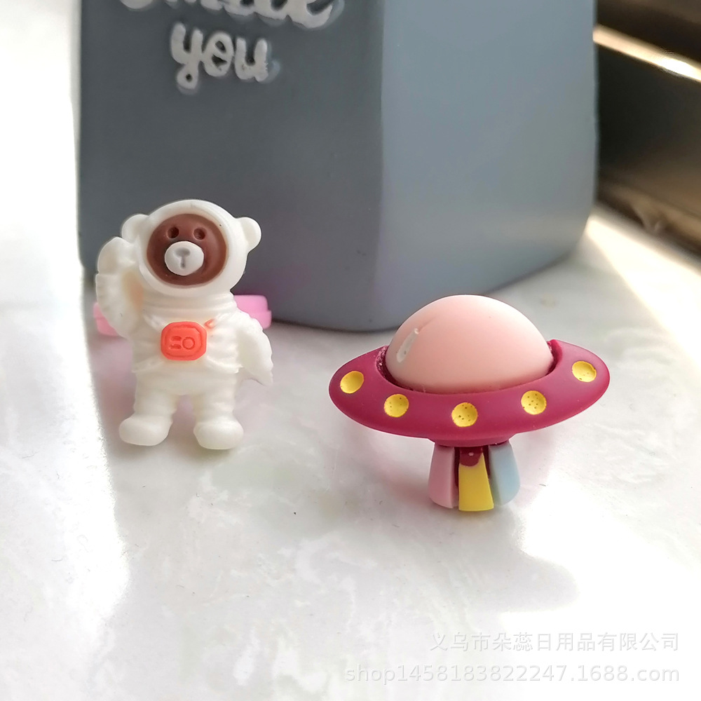 Anillo DE LOS NIÑOS dibujos animados Spaceman tema joyería niños y niñas bebé educativo dedo juguete kindergarten regalo la escuela