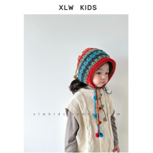 ins�L��ͯ�͹��ֹ�ᘿ�ñ�ﶬ��Ůͯ������ɫ���K����ë���o��ñ