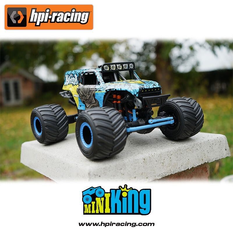 HPI Mini King FLUX Remote Control Electric Four-Wheel Drive Brushless 1/18 Monster Truck Off-Road Vehicle 160807