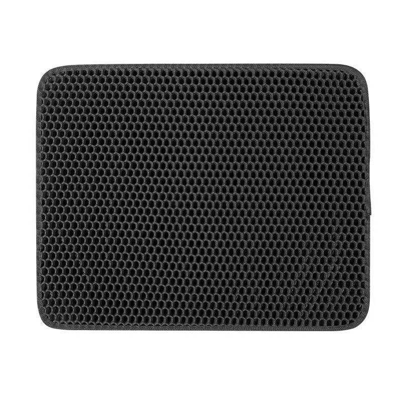 Esterilla doble de EVA para arena de gatos, almohadilla impermeable para mascotas, manta filtrante para bandeja sanitaria de gatos.