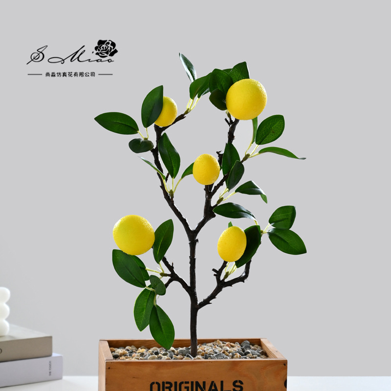 Flores artificiales, estilo pastoral, bonsái pequeño de frutas simuladas, decoración de interiores, suministro directo de fabricantes, dropshipping de flores artificiales, plantas en maceta simuladas image 12