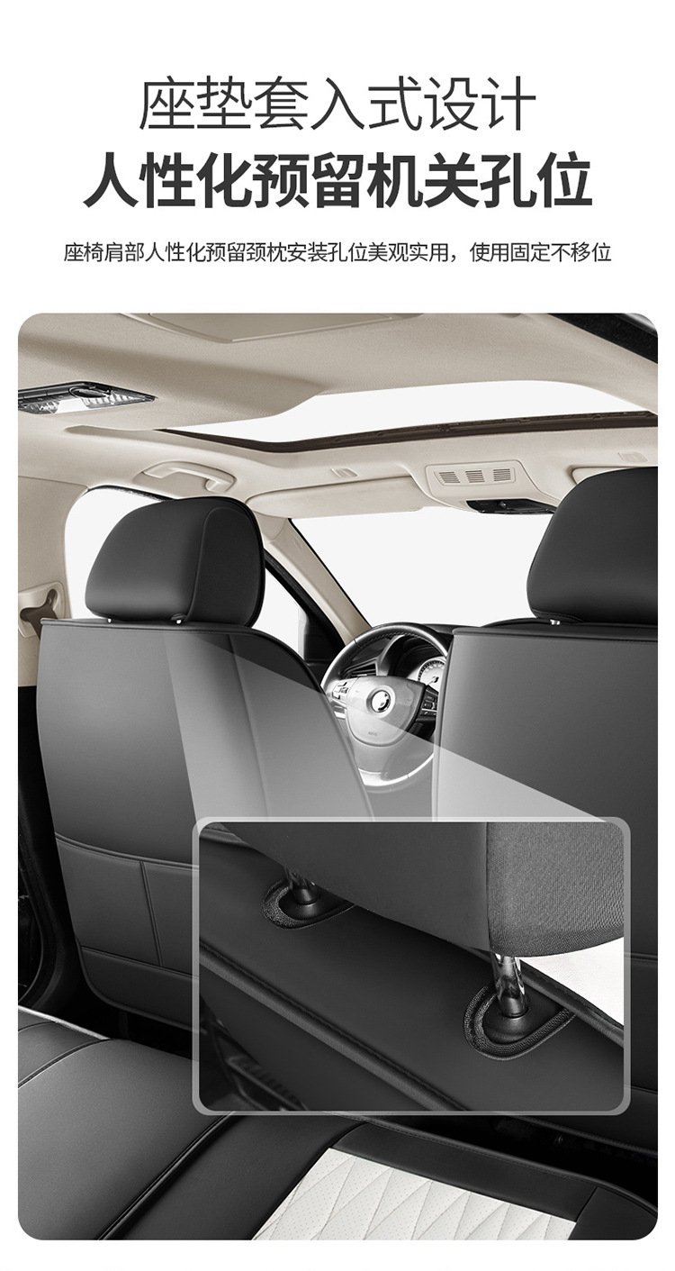 25 Years New All-Inclusive Diamond-Shaped Full-Leather Car Seat Cushion for All Seasons Manufacturer Wholesale All-Inclusive Seat Cover Cushion