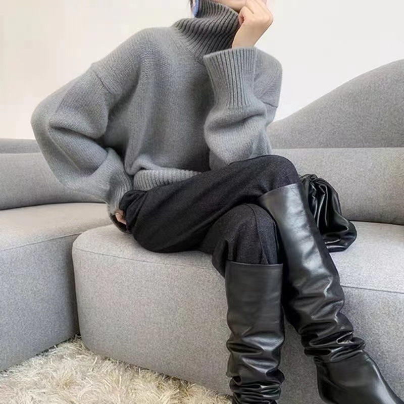 Winter knitted sweater, 2024 years, increased thickness, oversize
