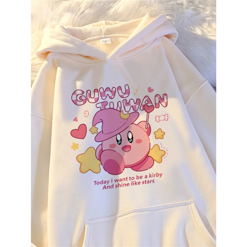 Girls' hooded sweater thin spring flag New Star cartoon children's fashionable fashionable middle and big children's shirt