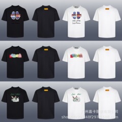 2025年夏新作 ロゴ入り カジュアル ゆったり 男女兼用 万能 トレンドブランド Tシャツ 半袖