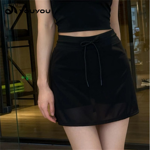Skirt Summer 2025 New High-Waist Slimming Hip A-Line Casual Sports Short Skirt Yoga Wear for Women Wholesale