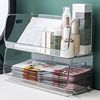 Acrylic table cosmetic transparent storage box, storage basket for skin care, face mask