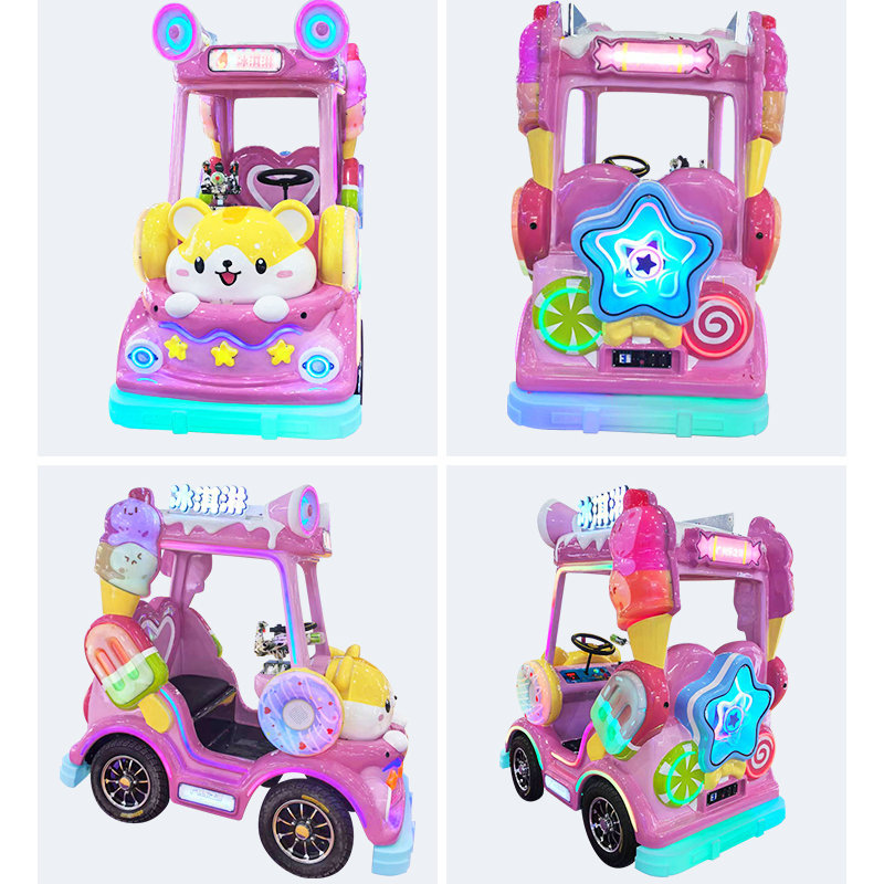 Plaza de cabina de helado nuevo modelo para padres e hijos coche de choque eléctrico se puede sentar en la plaza de adultos coche de atracción luminoso