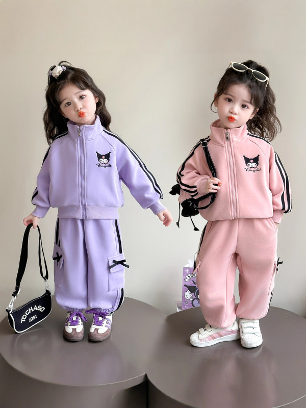 女童春装套装2025新款洋气小女孩库洛米外套运动两件套春秋季衣服|undefined