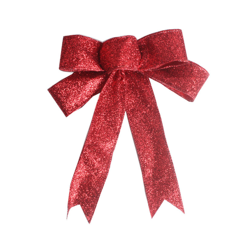 Decorations 25CM Tree Pendant Christmas Supplies Straight Red Bow_voghion.com