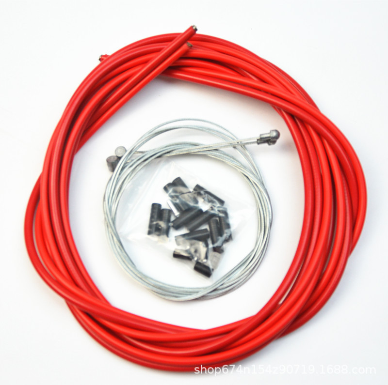 Línea de traje de producción de Taiwán de alta calidad tubo montaña carretera bicicleta plegable línea de color tubo Línea de Transmisión de freno