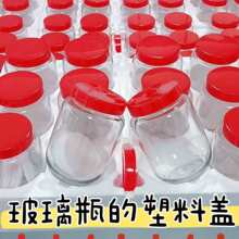 玻璃瓶塑料盖空瓶带盖密封罐收纳酱菜瓶辣酱剁椒泡菜咸菜酸