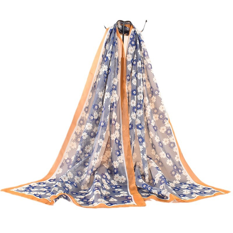 Elegant thin shiffon breathable scarf
