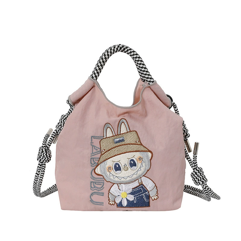 Japanese small handheld shoulder bag, with embroidery