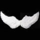 Feather Angel Wings with Light Glow Adult White Children Girl Performance Backwear Christmas Props Black