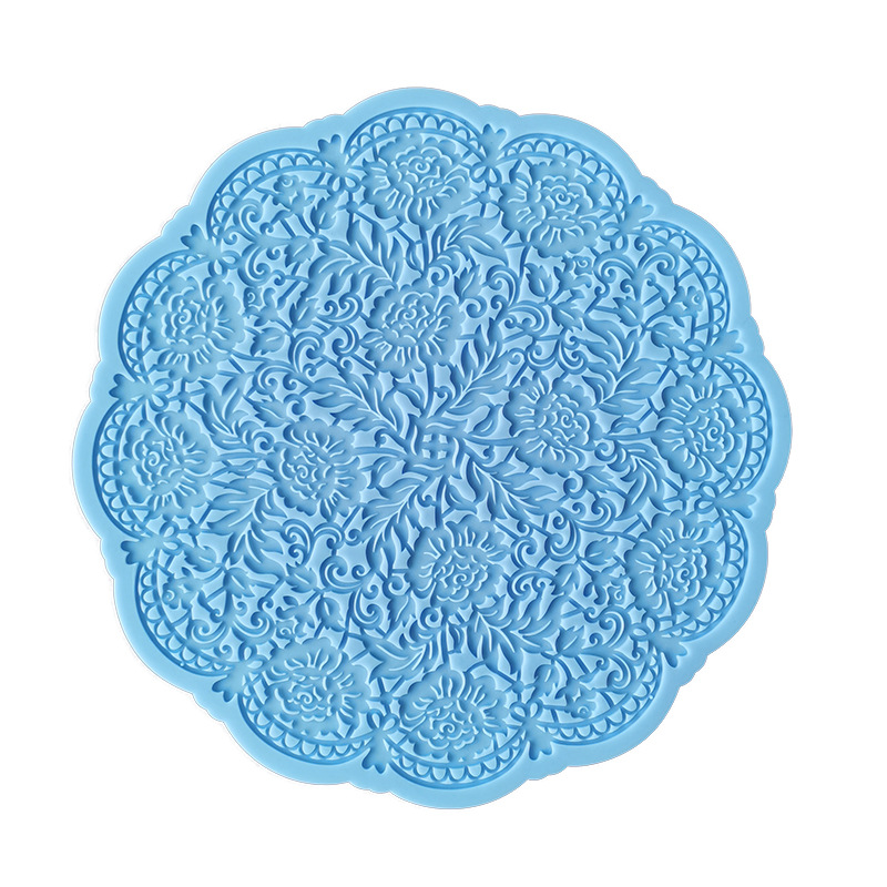 New rose lace silicone mold cake decorative lace printing sugar mold diy baking tools