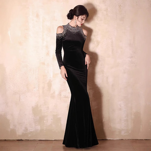 Evening Dress, Etiquette Dress, Prom Dress, Banquet Elegant, Female Dress, Host High-End Dress, Waist-Cinching Light Gift