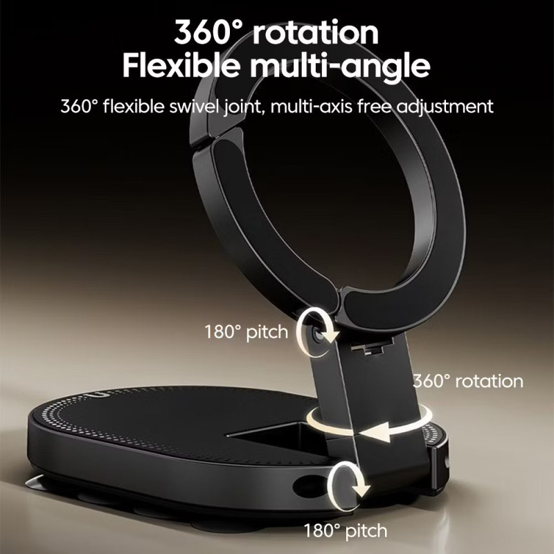 Small Suction Cup Magnetic Phone Holder Magsafe Suitable for Apple iPhone 17 Desktop Mini Portable Travel Use Small Suction Cup Magnetic Phone Holder Magsafe Suitable for Apple iPhone 17 Desktop Mini Portable Travel Use