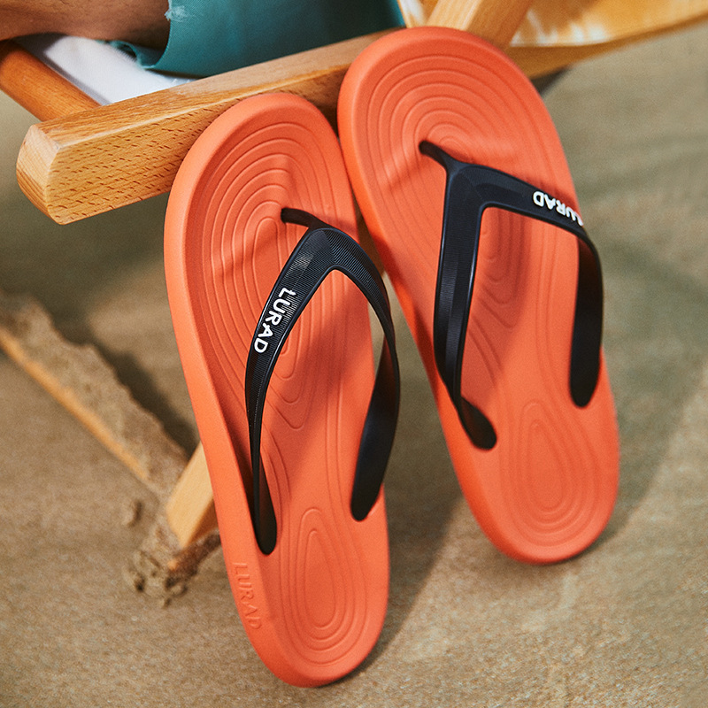 Flip-flops Women's Fashionable Outer Wear 2024 Summer Sandals and Slippers Korean-style Student Simple Non-slip Flip-flops Beach Slippers