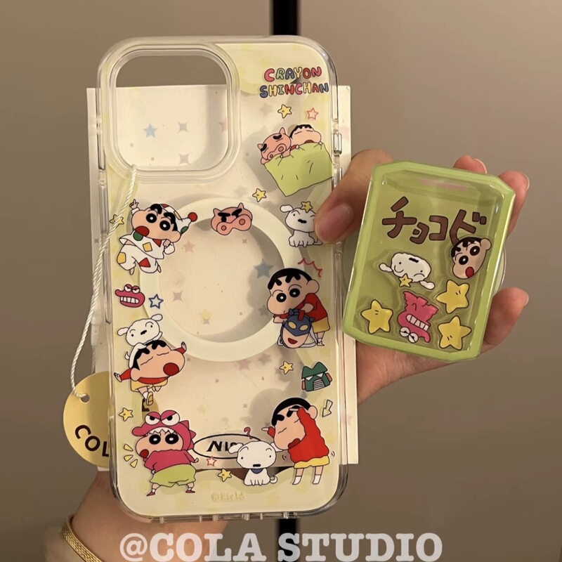 Dinosaur Crayon Small New with Magnetic Bracket for Apple 16promax Mobile Phone Case 15/14 Soft 13/12 Female 11 Dinosaur Crayon Small New with Magnetic Bracket for Apple 16promax Mobile Phone Case 15/14 Soft 13/12 Female 11