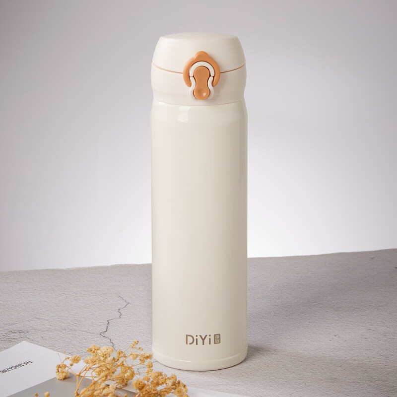 帝怡简逸弹跳杯不锈钢保温杯简约轻量弹跳盖便携直身水杯批发礼品|undefined