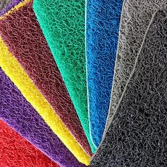 Anti-slip entrance mat, indoor door mat, PVC corded commercial carpet, welcome mat, dust-free mat