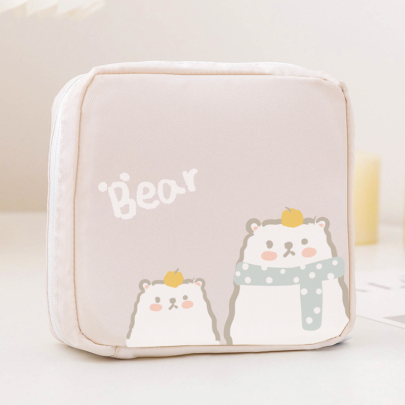 萌え面白い顔かわいい生理用ナプキン収納バッグ叔母のタオル袋携帯大容量生理用綿月事小包|undefined