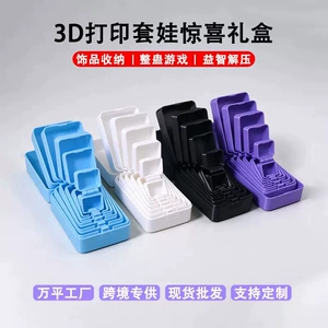 3D-печатная разноцветная матрёшка-сюрприз с фигуркой-жестом розыгрыш