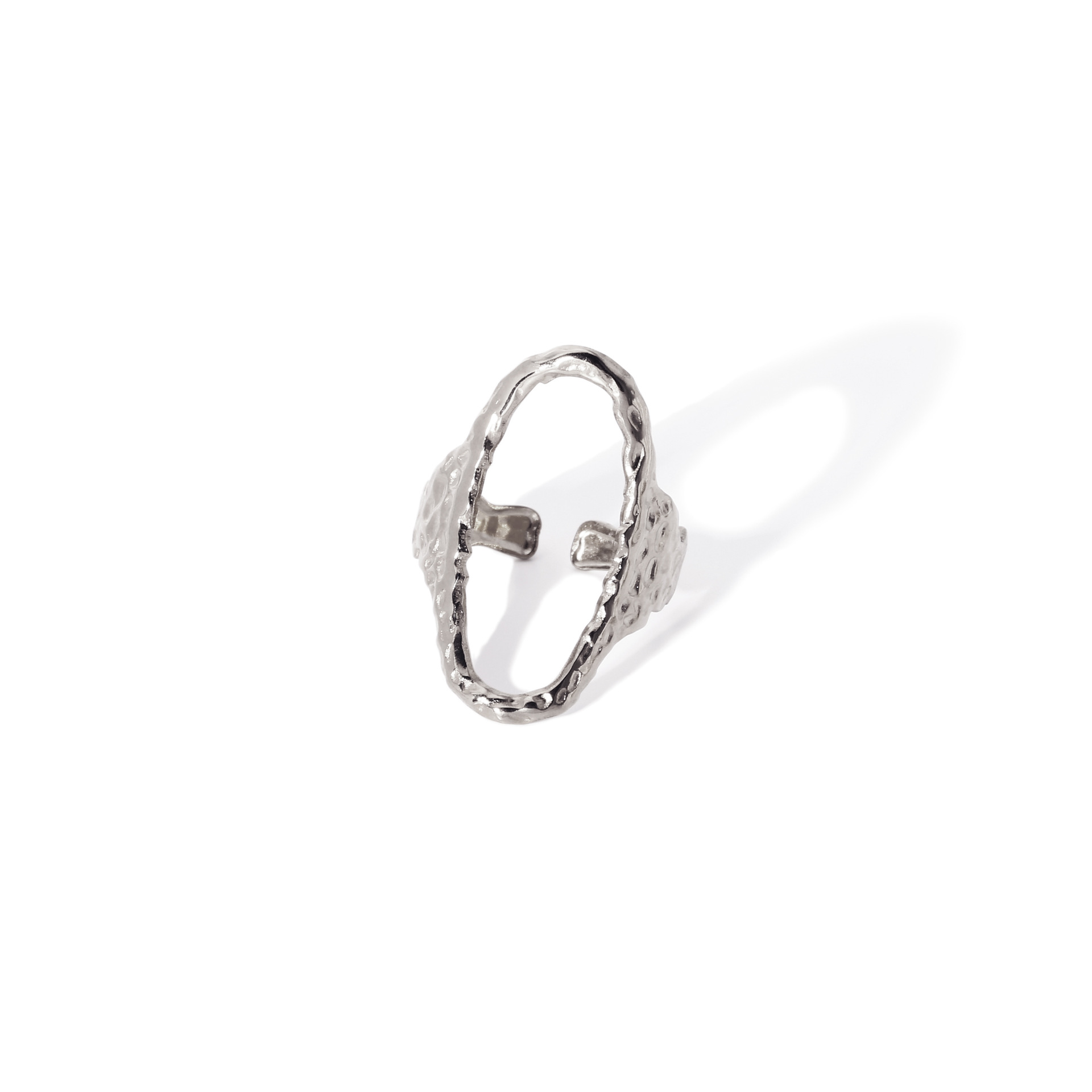 Women'S Gender Plating Design Modern Style Artistic Heart Shape Snake Titanium Steel Open Ring In Bulk