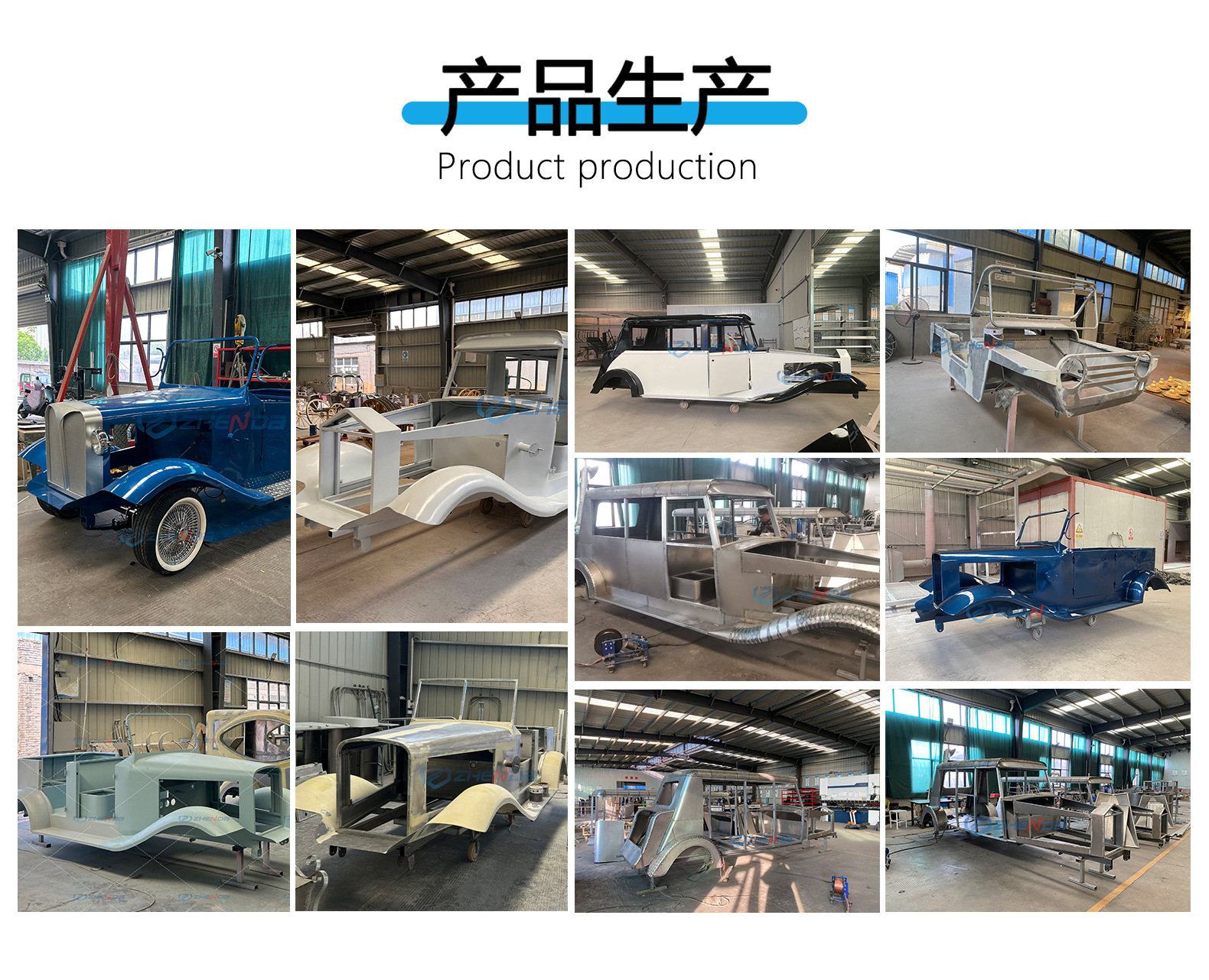Retro Electric Sightseeing Car Classic Convertible Classic Car Golf Cart Tourist Scenic Area Tour Car Deposit