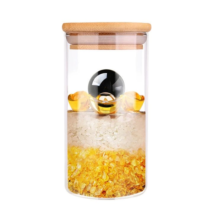 An Renshui Five Yellow Two Black, Black, Black and White Green Ball Mascot Home Swing Crystal ingot Manufacturers Wholesale Development