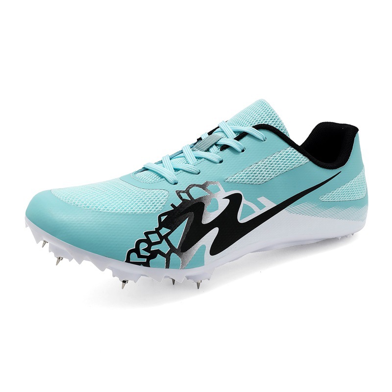 2025 nuevos zapatos de entrenamiento de atletismo transfronterizos para hombres y mujeres zapatos de entrenamiento de clavos de estudiantes zapatos de sprint vertical salto de larga fábrica de zapatos de clavos