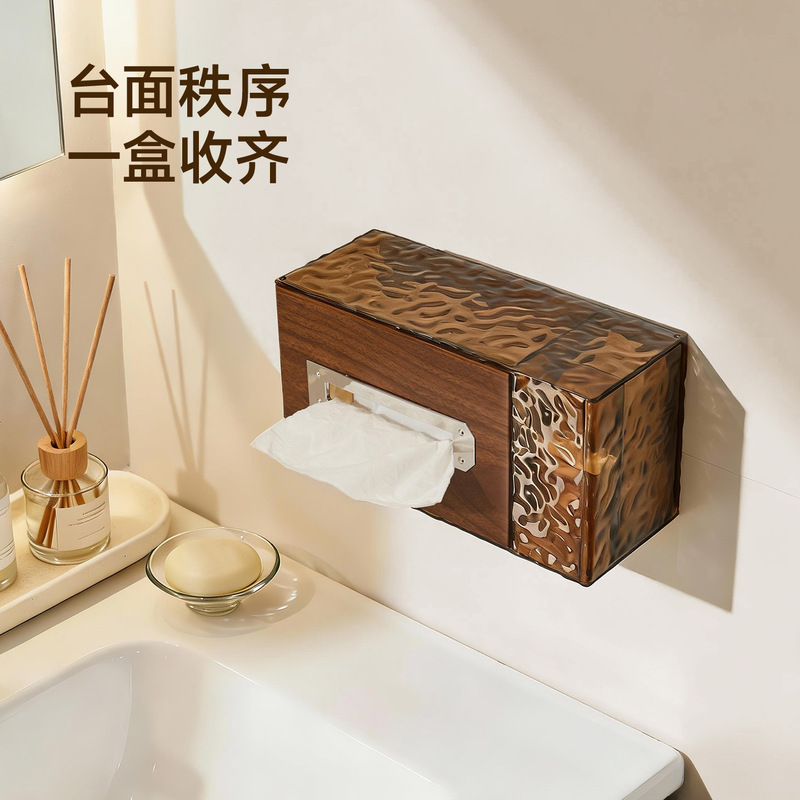 Luxury and High-End Tissue Box Wholesale, Wall-Mounted Bathroom Toilet Paper Holder, Stylish Face Towel Storage Box, Tissue Box Luxury and High-End Tissue Box Wholesale, Wall-Mounted Bathroom Toilet Paper Holder, Stylish Face Towel Storage Box, Tissue Box