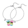 Bracelet for friend, colorful set, rainbow spray paint, magnetic pendant, suitable for import, new collection