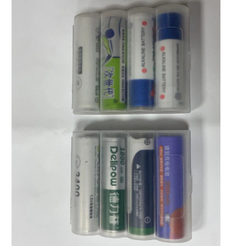 Transparent AA battery box AA7 battery storage box AAA battery storage box environmentally friendly PP factory wholesale