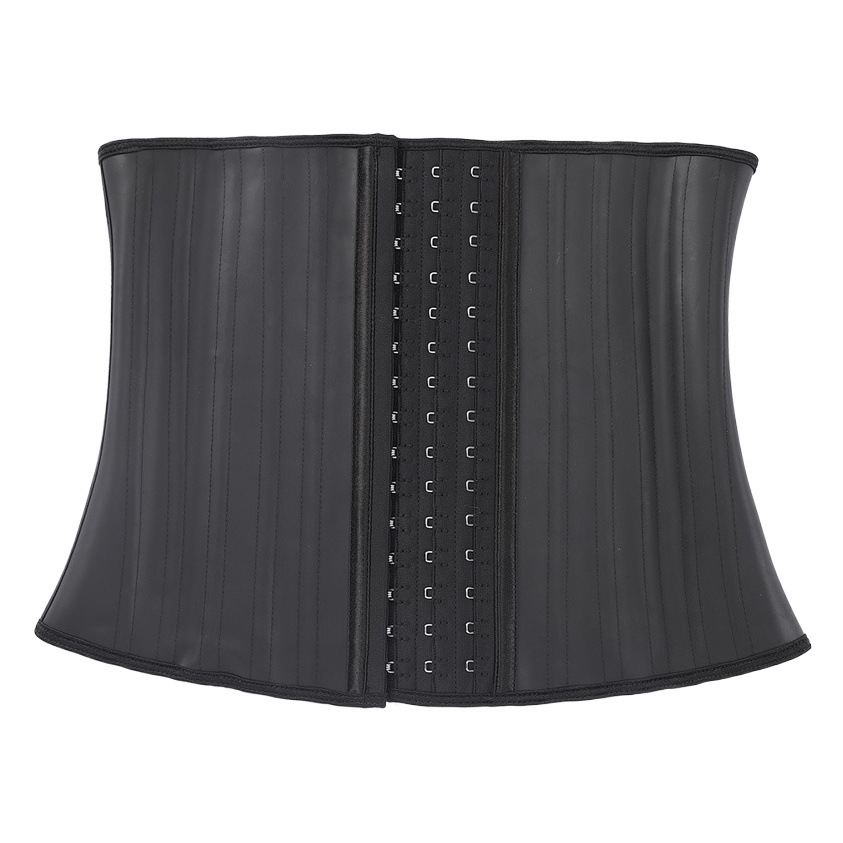 Faja deportiva moldeadora de cintura para mujer, con 25 varillas de acero, acabado mate, control de abdomen, tipo corsé.