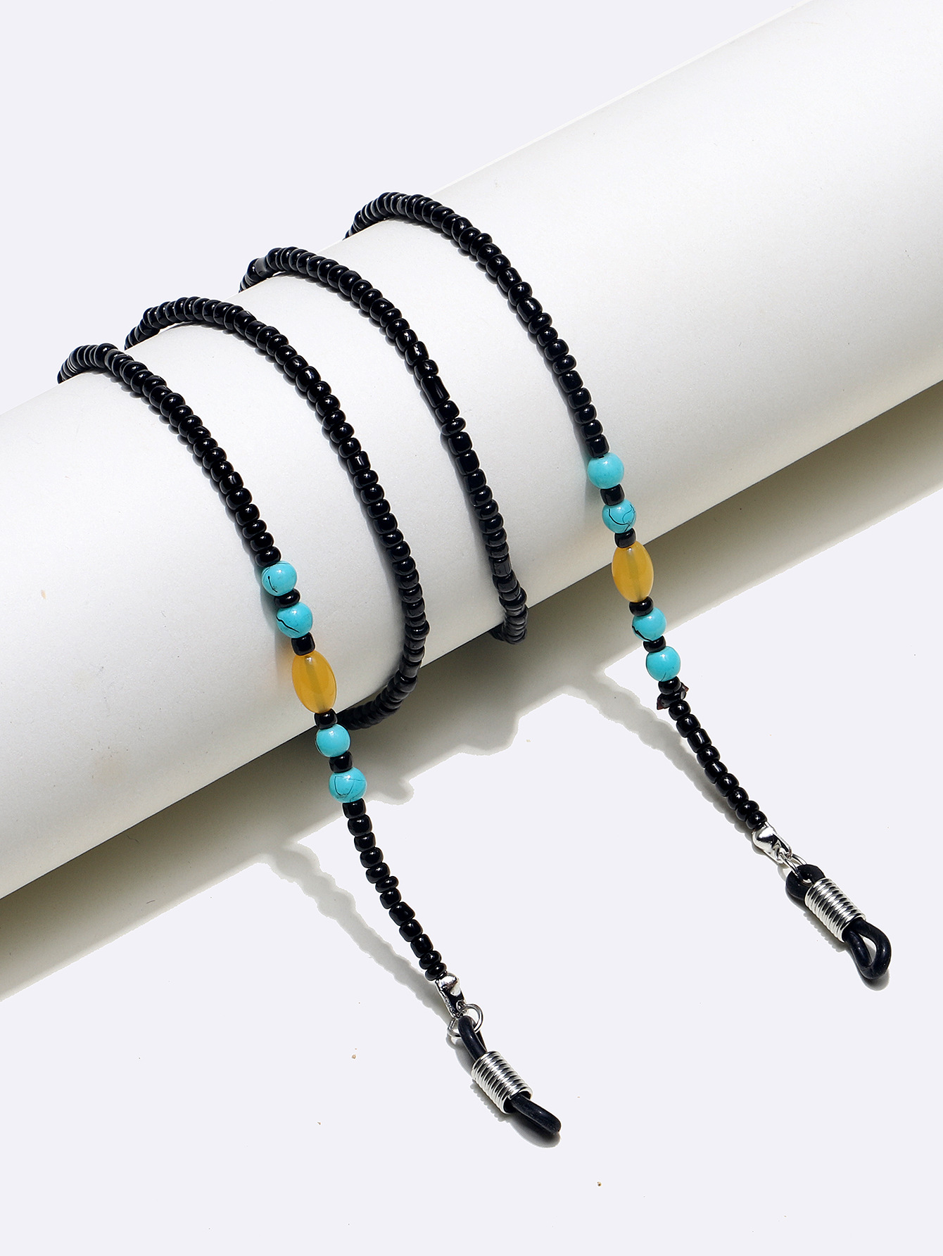 Accessories Beaded Glasses Rope Black Turquoise Glasses Chain Fashion Accessories Cross-border display picture 3